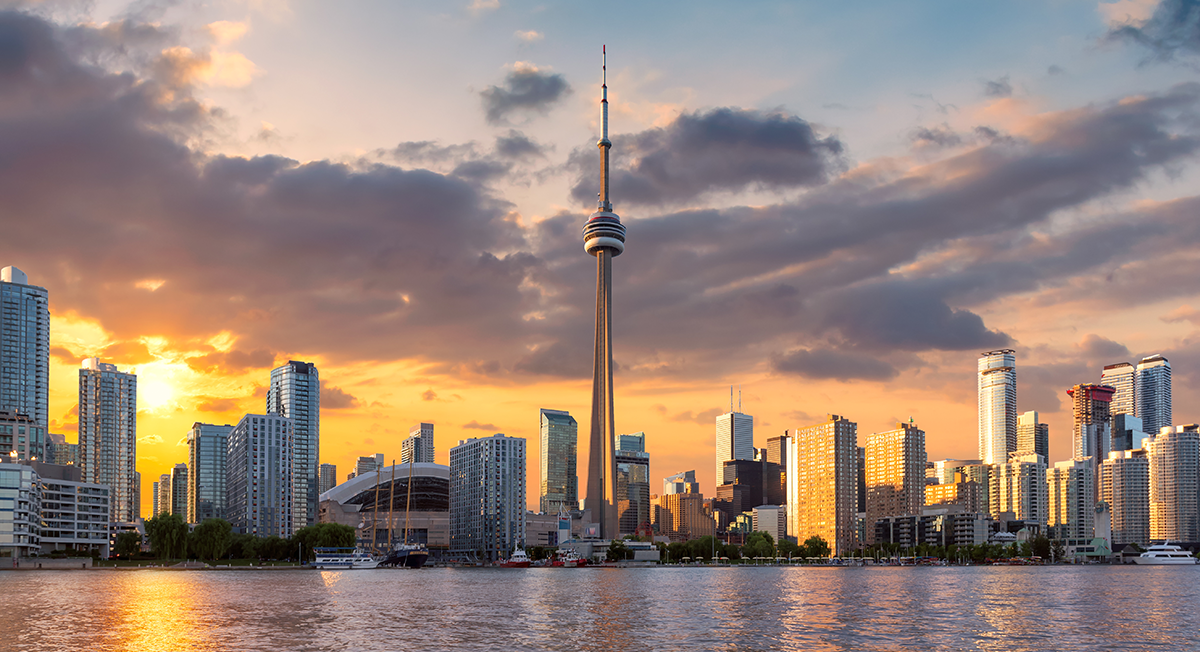 Toronto city view with CN Tower
