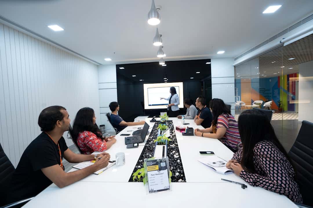 Trainer leading an employee development session