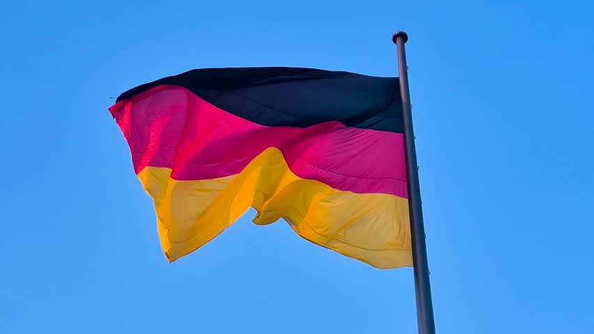 german flag waving