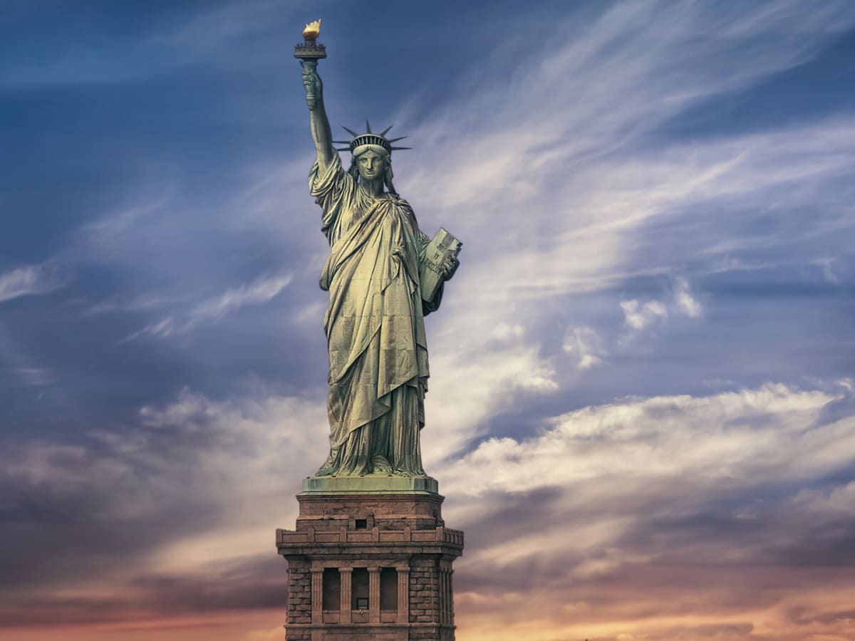 American flag symbolizing employment opportunities in the USA